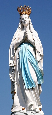 Heilige Maria Mutter Gottes von Lourdes Bernadette Soubirou Metall Plakette S1 